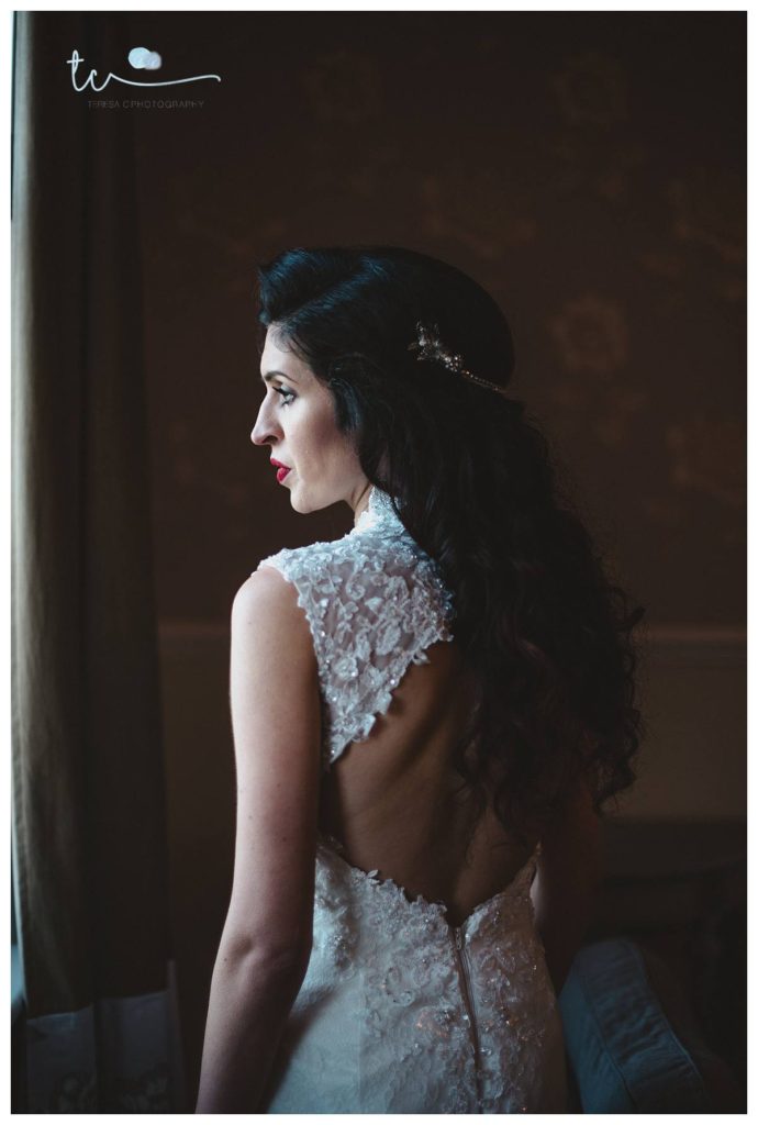 A beautiful bride at Ashfield house, standish- Wedding photographer Lancashire- Lancashire wedding photography
