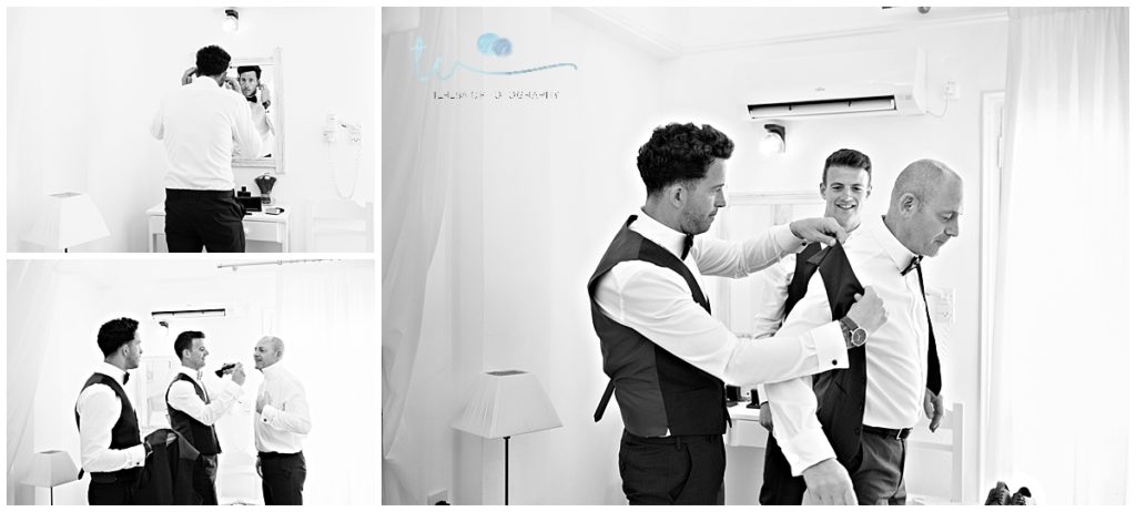 Destination Wedding Photography at Le Ciel, Santorini. Natural and creative Wedding Photography capturing every moment and emotion during this special day.